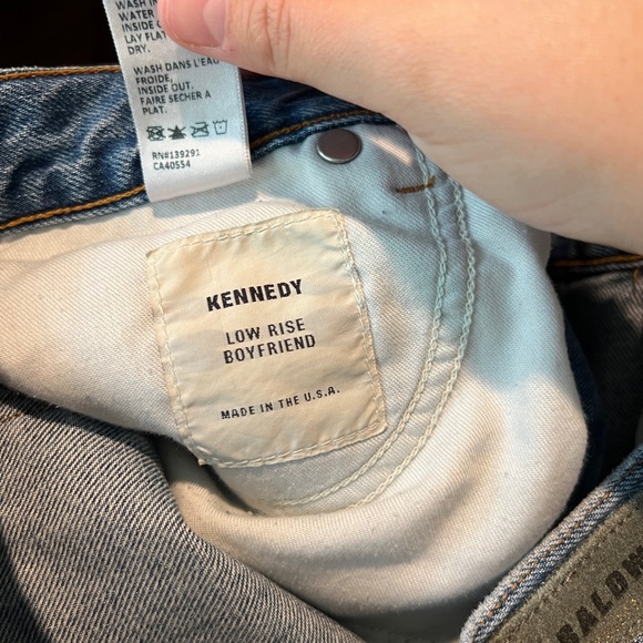 Baldwin women’s Kennedy low rise boyfriend jeans size 26 - Picture 5 of 10